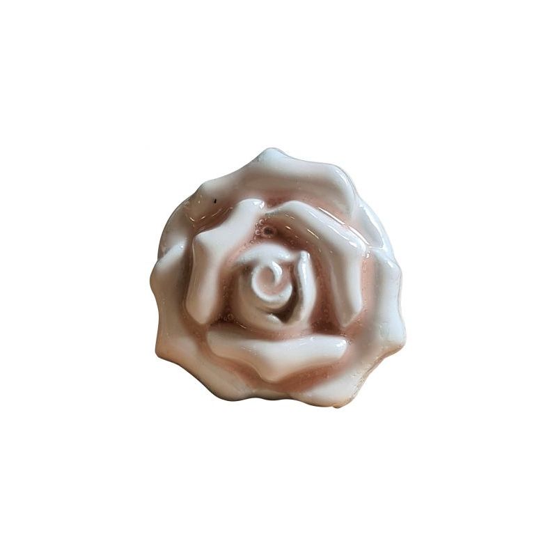 BOUTON BIJOU METAL MINI ROSE BLANC ROSE Elisa Cavaletti JEWMG0074ROPM