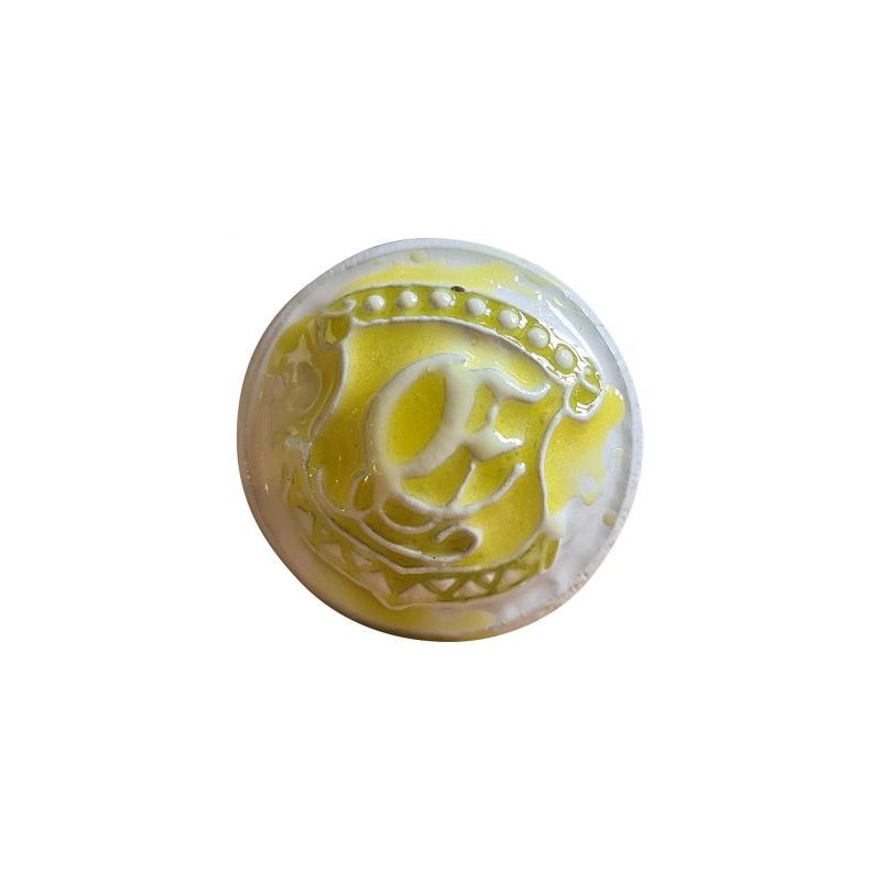 BOUTON BIJOU ROND BOMBE JAUNE Elisa Cavaletti JEWMG0273J