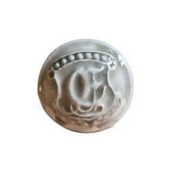 BOUTON BIJOU ROND BOMBE GRIS BLANC Elisa Cavaletti JEWMG0273G