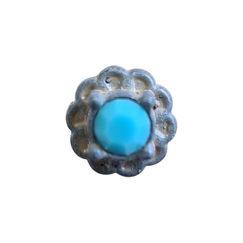 BOUTON BIJOU POINCEAU TURQUOISE Elisa Cavaletti JEWJA1009