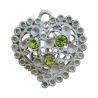 BRELOQUE BIJOU COEUR 3 STRASS ANIS Elisa Cavaletti JEWJB0088