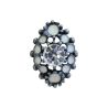 BOUTON BIJOU MARQUISETTE GRISE STRASS EMAIL Elisa Cavaletti JEWJB0092