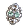 BOUTON BIJOU MARQUISETTE STRASS ANIS Elisa Cavaletti JEWJB0077