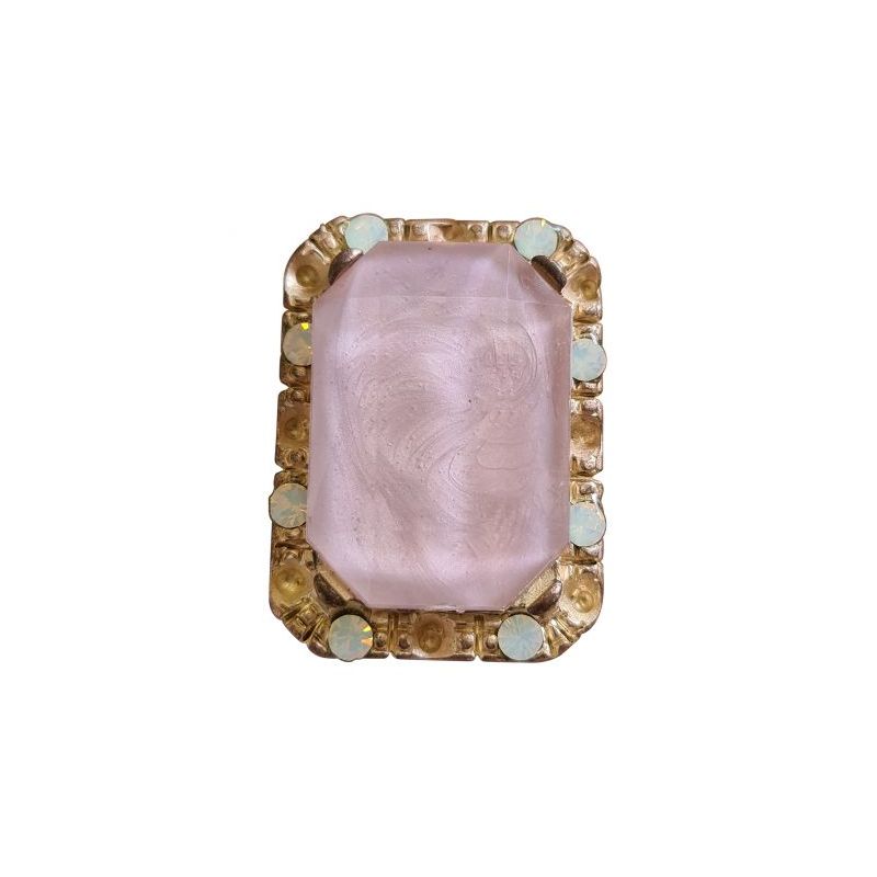 BOUTON BIJOU CABOCHON ROSE Elisa Cavaletti JEWJB0071