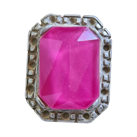 BOUTON BIJOU CABOCHON FRAMBOISE Elisa Cavaletti JEWJB0070