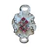 ATTACHE BIJOU FLEUR STRASS ROSES Elisa Cavaletti JEWJB0066