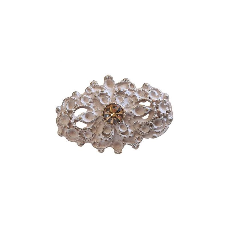 BOUTON BIJOU OVALE STRASS ROSE Elisa Cavaletti JEWJB0041