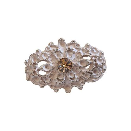 BOUTON BIJOU OVALE STRASS ROSE Elisa Cavaletti JEWJB0041