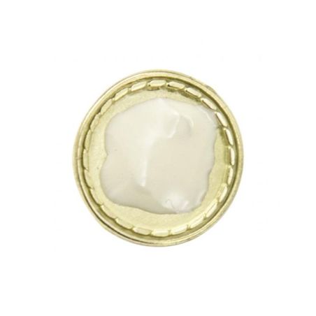 BOUTON BIJOU ROND FESTON CREME Elisa Cavaletti JEW8702