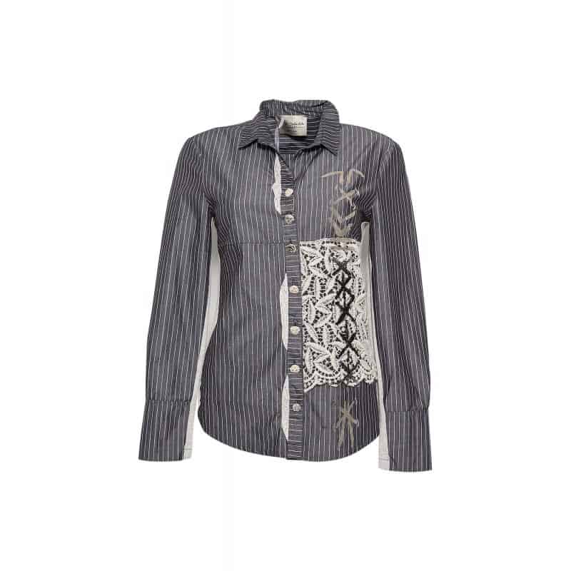 CHEMISE DENTELLE GRAFITE Elisa Cavaletti ELW171026203